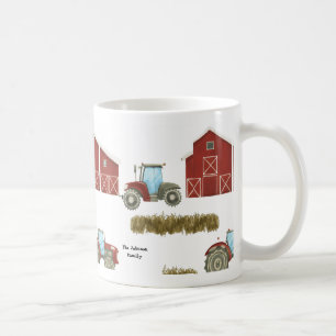 Country Farm Life Traktor Hay Bales Kaffeetasse