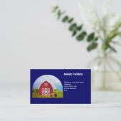 Country Farm Red Barn Blue Sky Ihr Name Visitenkarte (Stehend Vorderseite)