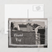 Country Farm Vielen Dank Postkarte (Vorne/Hinten)
