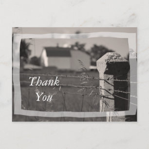 Country Farm Vielen Dank Postkarte