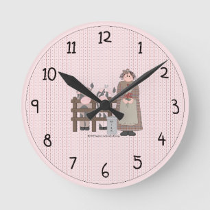 Country Farm Wall Clock Runde Wanduhr