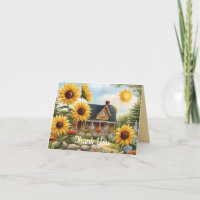 Country Farmhouse Dreamy Golden Sonnenblumen