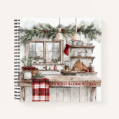 Country Farmhouse Kitchen Holiday Baking Recipe Notizblock (Vorderseite)