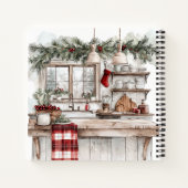 Country Farmhouse Kitchen Holiday Baking Recipe Notizblock (Rückseite)