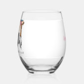 Country Fashion Cowboy Boots Girl's Weekend Custom Weinglas Ohne Stiel (Links)