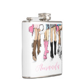 Country Fashion Cowboy Boots & Outfits Custom Flachmann (Rechts)