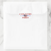 Country First John McCain Sarah Palin Aufkleber (Tasche)