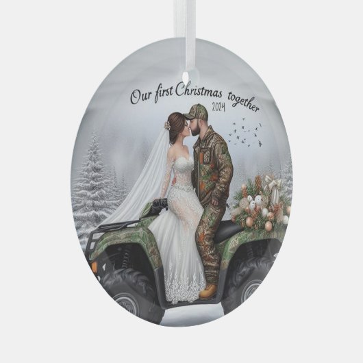 Country First Weihnachten Zierdekoration Ornament Aus Glas (Vorderseite Rechts)