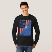 Country Flag Design  Half USA Half Somalia T-Shirt (Vorne ganz)