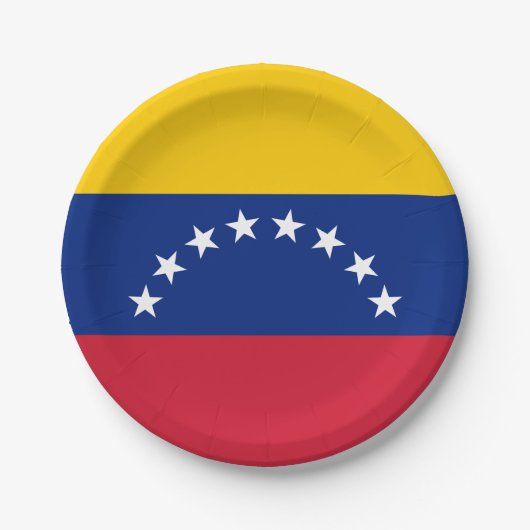 Country flag of Venezuela custom party plates Pappteller (Vorderseite)