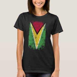 Country Flag Souvenir Grunge Flag Guyana T-Shirt
