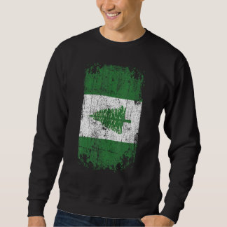 Country Flag Souvenir Grunge Flag Norfollikinsel Sweatshirt