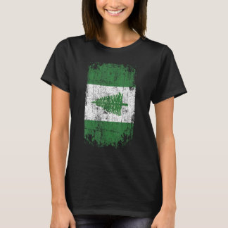 Country Flag Souvenir Grunge Flag Norfollikinsel T-Shirt