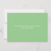 Country Floral Garland Vielen Dank Dankeskarte (Rückseite)