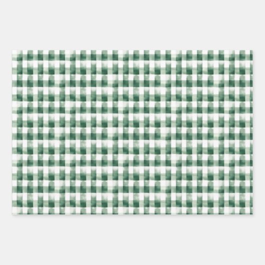 Country Floral Kariert Bauernhof Weihnachten Geschenkpapier Set (Vorderseite 3)