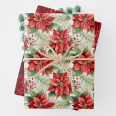 Country Floral Kariert Bauernhof Weihnachten Geschenkpapier Set (Beispiel)