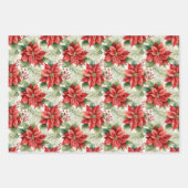 Country Floral Kariert Bauernhof Weihnachten Geschenkpapier Set (Vorderseite)