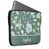 Country Floral Sage Green Signature Laptopschutzhülle (Vorne Rechts)