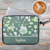 Country Floral Sage Green Signature Laptopschutzhülle