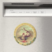 Country Flute Player Magnet (In Situ (Geschirrspüler))