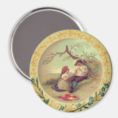 Country Flute Player Magnet (Vorderseite/Rückseite)