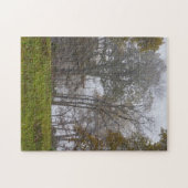 Country Foggy Fall Morning Puzzle (Horizontal)