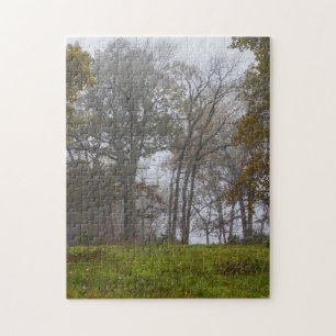 Country Foggy Fall Morning Puzzle