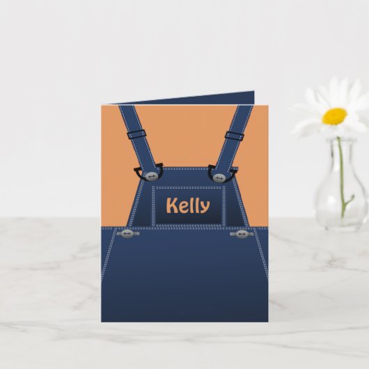 Country Folk Overalls Custom Karte (Kleine Pflanze)