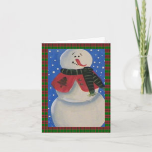 Country Folk Snowman Weihnachten