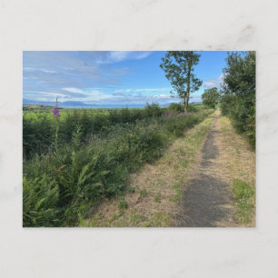 Country Footpath auf der Insel Bute Scotland auf e Feiertagspostkarte