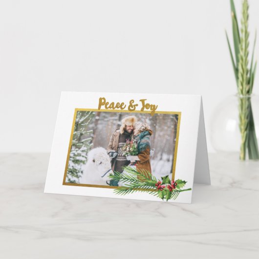 Country Foto Christmas Card Karte (Vorderseite)