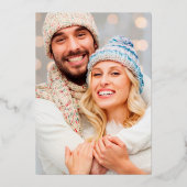 Country Foto Frohe Weihnachtskarten Folien Feiertagskarte (Rückseite)