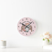 Country Friends Wall Clock Runde Wanduhr (Zuhause)