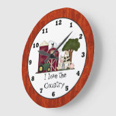 Country Funchuhr Große Wanduhr (Winkel)