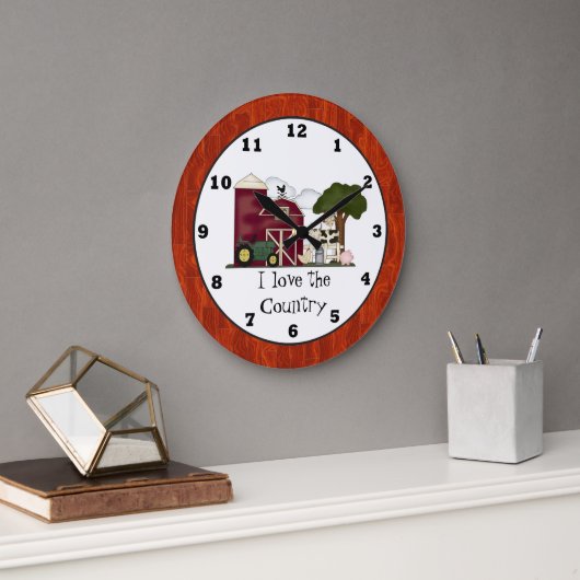 Country Funchuhr Große Wanduhr (Büro)