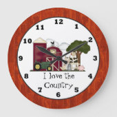Country Funchuhr Große Wanduhr (Vorderseite)