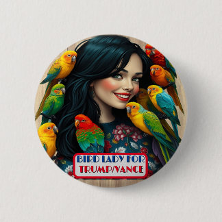 Country Gals Bird Lady für Trump/Vance Button