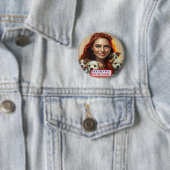 Country Gals Dog Lady für Trump/Vance Button (Beispiel)