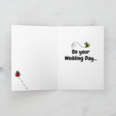 Country Garden Apple Tree Wedding Karte (Innenseite)