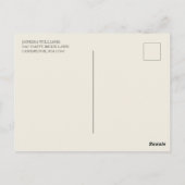 Country Garden Floral Bridal Shower Invitation  Postkarte (Rückseite)