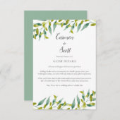 Country Garden Green Informationen Begleitkarte (Vorne/Hinten)