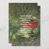 Country Garden Harvest Nature Party Einladung (Vorne/Hinten)