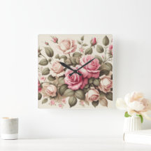 Country Garden Roses auf Creme Hintergrund