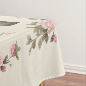 Country Garden Roses auf Creme Hintergrund Tischdecke (Beispiel)