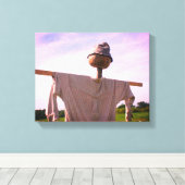 Country Garden Scarecrow Leinwanddruck (Insitu (Holzboden))