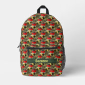 Country Garden Squash Muster Personalisiert Bedruckter Rucksack (Vorderseite)