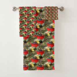 Country Garden Squash Nattern Muster Badhandtuch Set