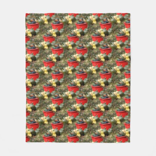 Country Garden Squash Nattern Muster Fleecedecke (Vorderseite)