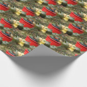 Country Garden Squash Nattern Muster Geschenkpapier (Ecke)