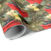 Country Garden Squash Nattern Muster Geschenkpapier (Rolleneckpunkt)